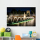 The National World War II Memorial Fountains at night at the Nat Wall Mural