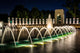 The National World War II Memorial Fountains at night at the Nat Wall Mural