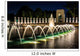 The National World War II Memorial Fountains at night at the Nat Wall Mural