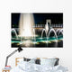 The National World War II Memorial Fountains at night at the Nat Wall Mural