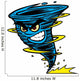 Twister Mascot Wall Decal