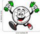 Volleyball Running Money Wall Decal