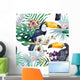 Tropical Jungle Toucan Wall Mural