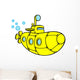 Yellow Submarine Wall Decal