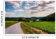 Cloudy sky over a dirt road and farm fields in rural York County Wall Mural