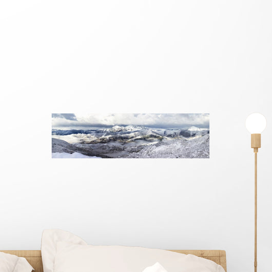 mountain ridge snow landscape Wall Mural