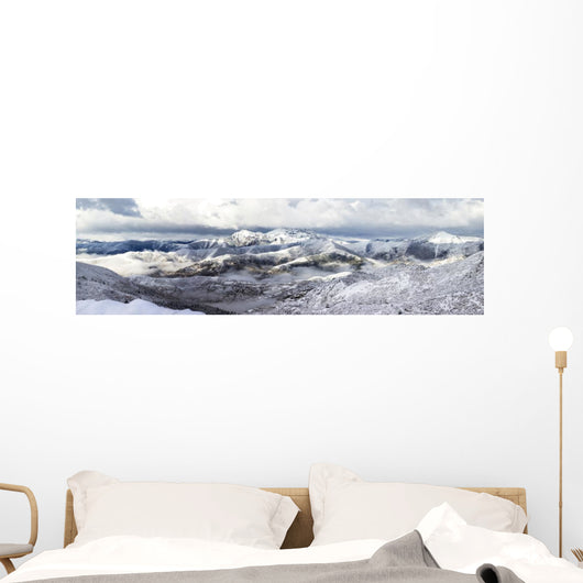 mountain ridge snow landscape Wall Mural