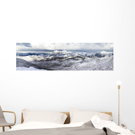 mountain ridge snow landscape Wall Mural
