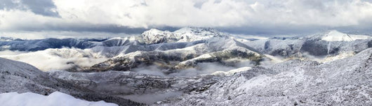 mountain ridge snow landscape Wall Mural