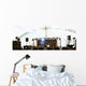 An empty Stage Before the Concert with floodlight Wall Mural
