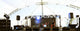 An empty Stage Before the Concert with floodlight Wall Mural