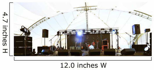 An empty Stage Before the Concert with floodlight Wall Mural