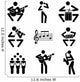 Music icons Wall Decal