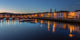 Old City of Tavira. At sunset. Arabic bridge. Wall Mural