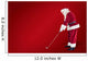 Composite image of santa claus is playing golf Wall Mural