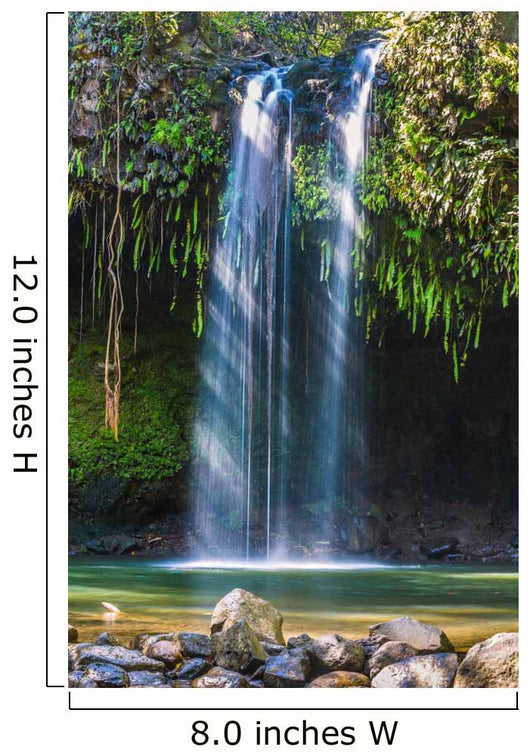Sunlight Through Waterfall Wall Mural