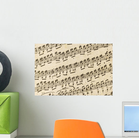 Background Sheet Music Wall Mural
