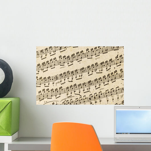 Background Sheet Music Wall Mural