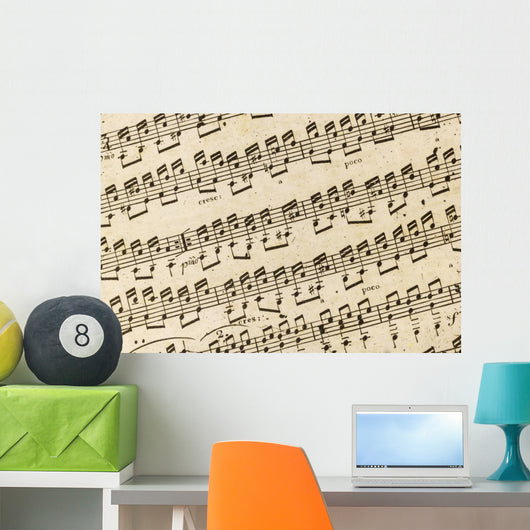 Background Sheet Music Wall Mural
