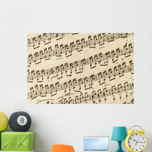Background Sheet Music Wall Mural