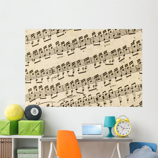 Background Sheet Music Wall Mural