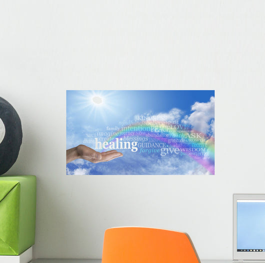 Sending Rainbow Healing Wall Mural