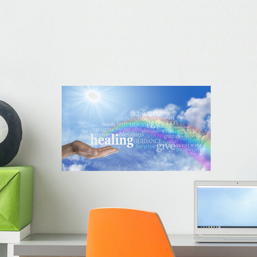 Sending Rainbow Healing Wall Mural