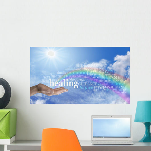 Sending Rainbow Healing Wall Mural