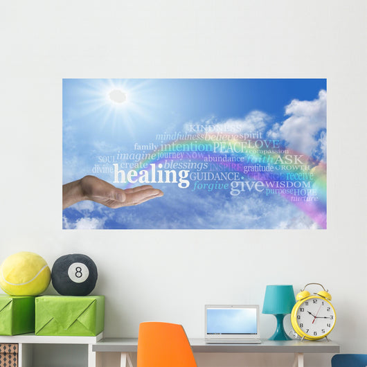 Sending Rainbow Healing Wall Mural