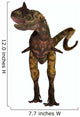 Carnotaurus Front Profile Wall Decal