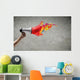 Megaphone in hand Wall Mural