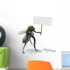 Giant Fly with Blank Sign Wall Decal