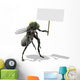Giant Fly with Blank Sign Wall Decal