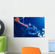 Guitarist on stage for background, soft and blur concept Wall Mural