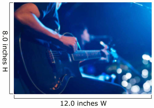 Guitarist on stage for background, soft and blur concept Wall Mural
