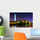 The Washington Monument at night in Washington, DC. Wall Mural