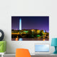 The Washington Monument at night in Washington, DC. Wall Mural