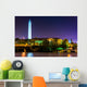 The Washington Monument at night in Washington, DC. Wall Mural
