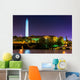 The Washington Monument at night in Washington, DC. Wall Mural