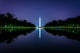 The Washington Monument reflecting in the Reflection Pool at nig Wall Mural