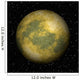 Abstract Pluto planet generated texture background Wall Mural