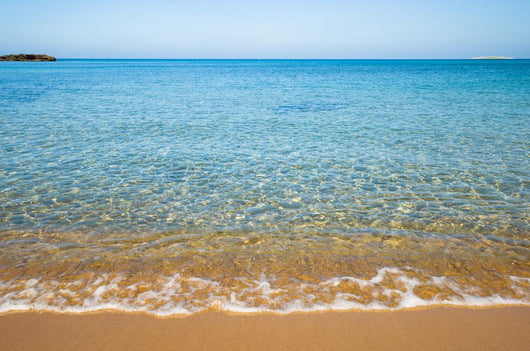 Serene Mediterranean Beach Wall Decal