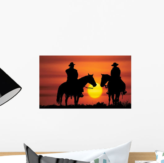 Cowboy Silhouette Wall Mural