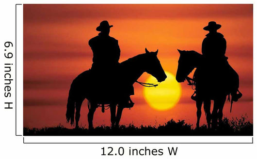 Cowboy Silhouette Wall Mural