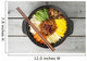 Korean cuisine, beef  Bibimbap in  a clay pot on wooden table Wall Mural