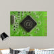 Communications Technology Concept Green Wall Mural