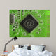 Communications Technology Concept Green Wall Mural