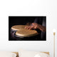 Motion Picture of a bongo Player Wall Mural