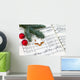 Background Christmas Music Wall Mural