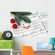Background Christmas Music Wall Mural